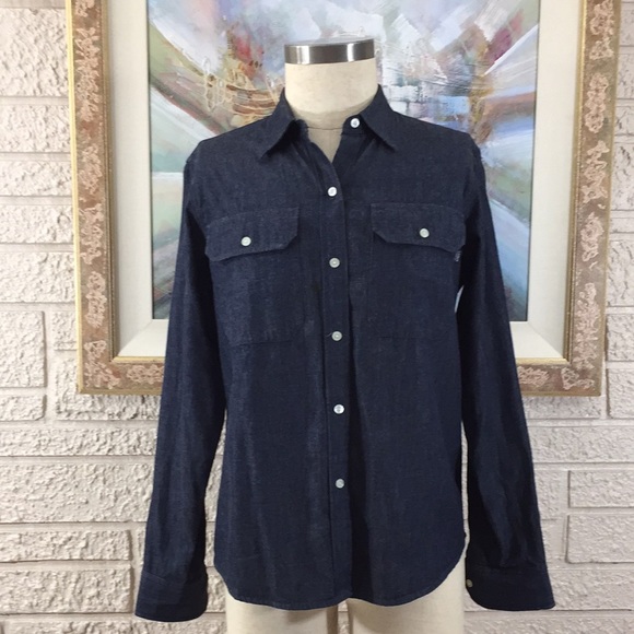 Ralph Lauren Jeans Co. Button Down Jeans Shirt Top - Picture 6 of 12